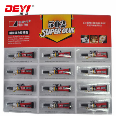 Κατασκευή 12pcs Super Glue για Μεταφορά και Άλλες Κύρια Πρωτεύουσες Υλικά