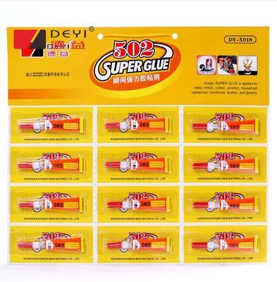 12pcs 3g 502 Super Glue βιομηχανική αντοχή κόλλημα για διάφορες επιφάνειες