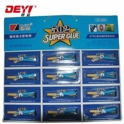 12pcs 3g 502 Super Glue βιομηχανική αντοχή κόλλημα για διάφορες επιφάνειες