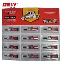 12pcs 3g 502 Super Glue βιομηχανική αντοχή κόλλημα για διάφορες επιφάνειες