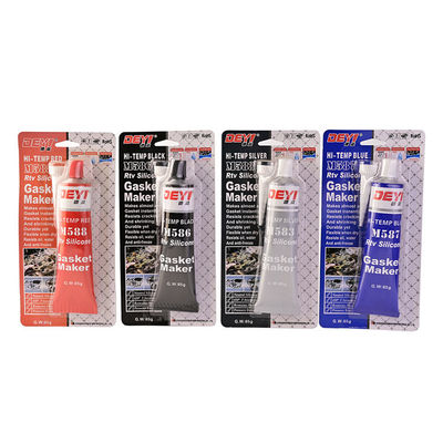 Βιομηχανικές εφαρμογές 85g Black Temp RTV Silicone Sealant Adhesive Gasket Maker