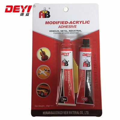 12 μήνες Εγγυητική περίοδος 20g 80g σωλήνες Ακρυλική κόλλα για ταχεία επισκευή μετάλλων