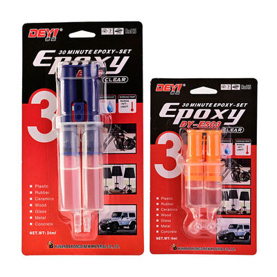 Διαφανής εποξειδική κόλλα AB ανθεκτική σε υψηλές θερμοκρασίες με διάρκεια ζωής 12 μηνών για ισχυρή συγκόλληση