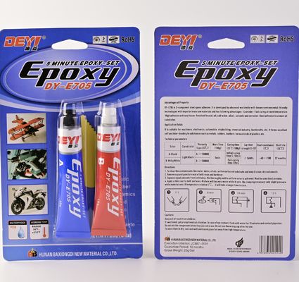 DEYI-E705 3 ώρες Χρόνος θεραπείας 5kg Ανθεκτικότητα σε υψηλές θερμοκρασίες Διαρθρωτική κόλλα Εποξυγόνου ΑΒ