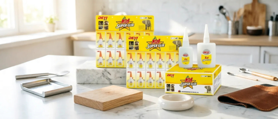 Ταχεία θεραπεία 502 Super Glue με 15 έως 20 δευτερόλεπτα αρχικό χρόνο θεραπείας και 12 μήνες διάρκεια ζωής εξασφαλίζοντας ισχυρότητα και δεσμούς