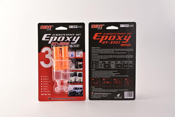 Σύριγγα Clear Epoxy Resin | Κόλλα AB υψηλής αντοχής ταχείας ωρίμανσης για κεραμικά, ξύλινα παιχνίδια και χειροτεχνίες