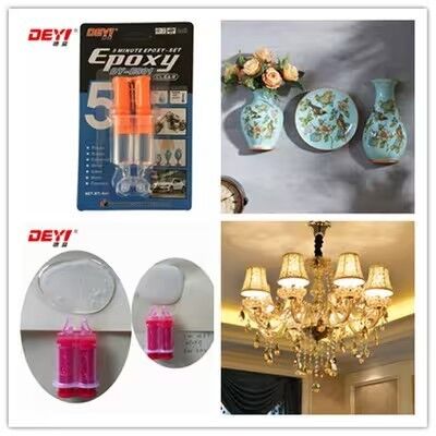 Σύριγγα Clear Epoxy Resin | Κόλλα AB υψηλής αντοχής ταχείας ωρίμανσης για κεραμικά, ξύλινα παιχνίδια και χειροτεχνίες