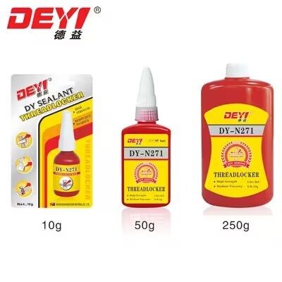 DEYI DY-N271 Κόκκινος υψηλής αντοχής ράβδος - Μόνιμη αναερόβια κόλλα για κλειδώματα και σφράγιση μεταλλικών ιμάντων