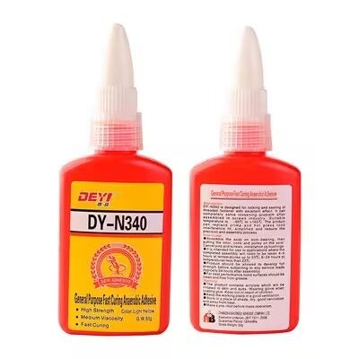 DEYI DY-N340 Κόλλα ασφάλισης κλωστής ταχείας ωρίμανσης - στεγανωτική κόλλα μεσαίου ιξώδους για μεταλλικά εξαρτήματα και βύσματα