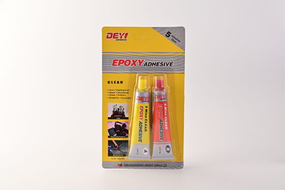 DEYI DY-E501 Διαφανής Εποξειδική Κόλλα ΑΒ υψηλής αντοχής | Κόλλα ταχείας ωρίμανσης 5 λεπτών για κατασκευαστή μετάλλων, πλαστικών και κεραμικών