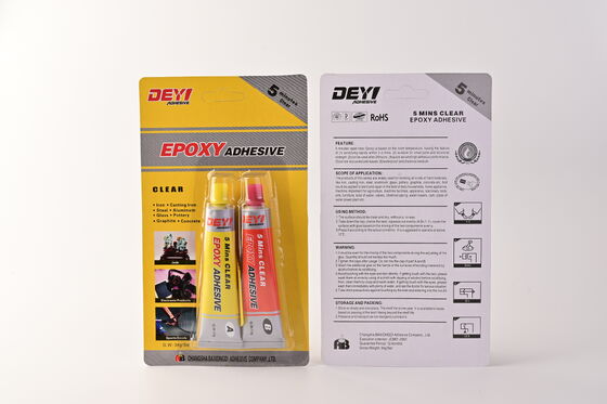 DEYI DY-E501 Διαφανής Εποξειδική Κόλλα ΑΒ υψηλής αντοχής | Κόλλα ταχείας ωρίμανσης 5 λεπτών για κατασκευαστή μετάλλων, πλαστικών και κεραμικών