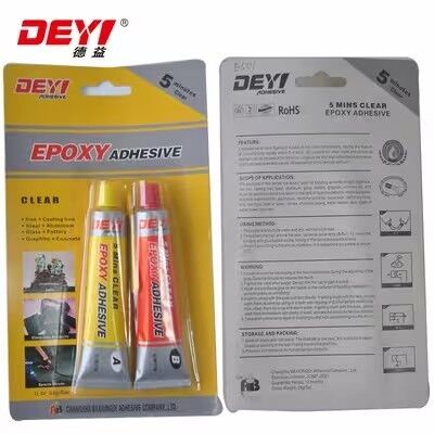 5-min Fast Cure Clear Epoxy AB Glue – Κόλλα χαμηλής οσμής για συγκόλληση χάλυβα και πλαστικού